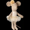 Maileg Ballerina mus, Lillesøster - Råhvid Fashion