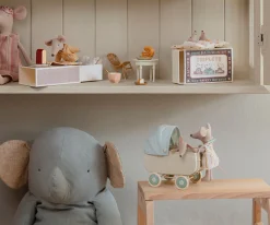 Maileg Barnevogn, Mikro - Blå Best Sale