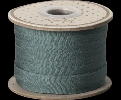 Maileg Bånd, 13 mm, 10 m - Petroleumsfarvet Store