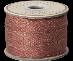 Maileg Bånd, 18 mm, 10 m - Rød/guld Online