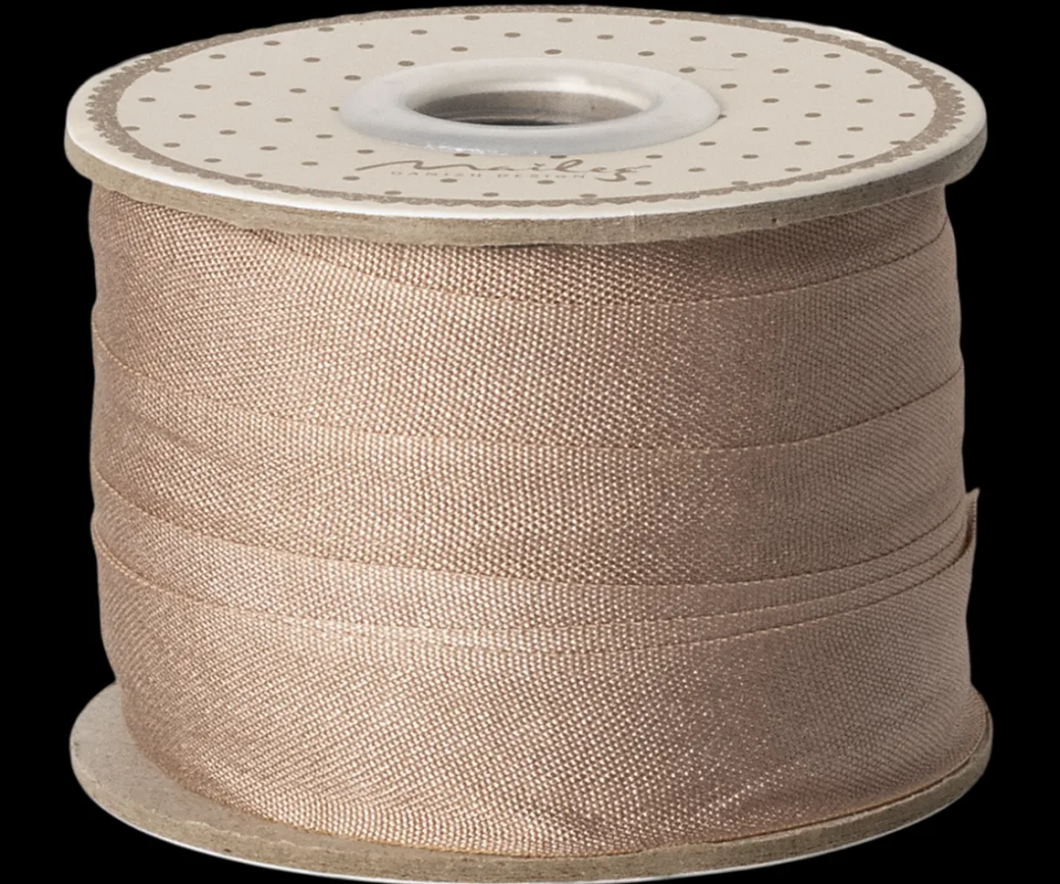 Maileg Bånd, 18 mm, 10 m - Varm brun Sale