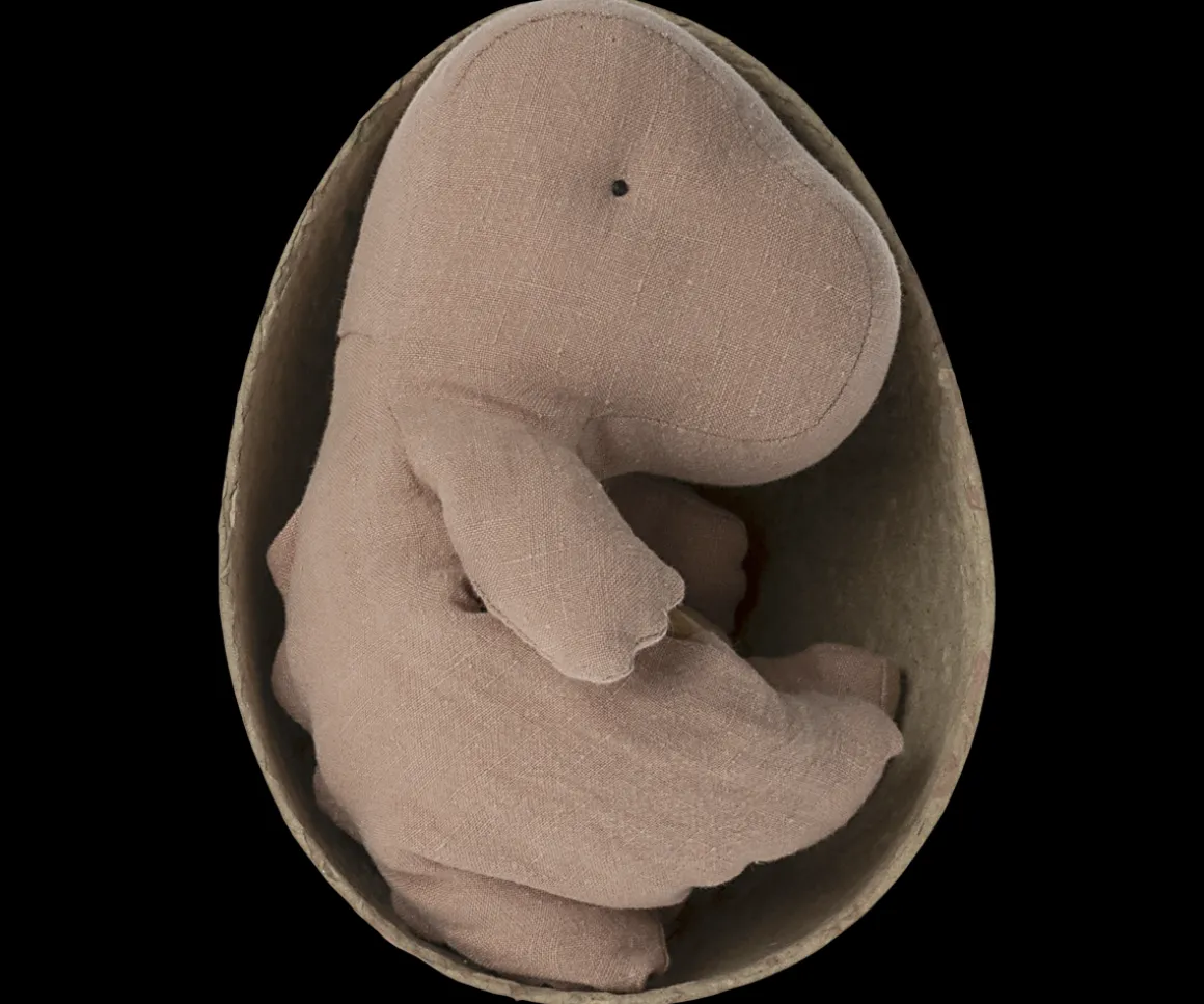 Maileg Gantosaurus i æg, Small - Gammel rosa Fashion