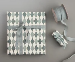 Maileg Gavepapir, Harlekin blå - 10 m Discount
