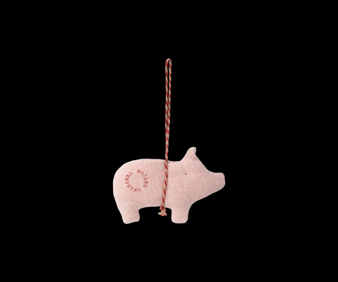 Maileg Gris stofophæng, Rosa Sale
