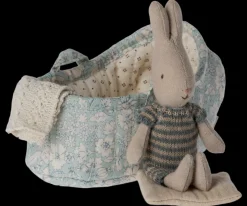 Maileg Hare i babylift, Mikro - Blå/Sand New