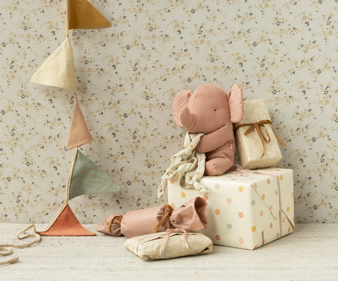 Maileg Lullaby friends, Elefant - Gammel rosa Outlet