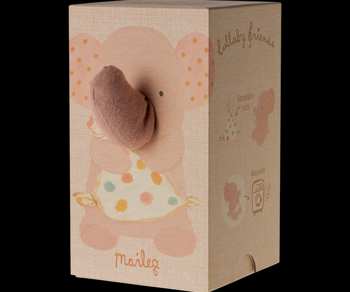 Maileg Lullaby friends, Elefant - Gammel rosa Outlet