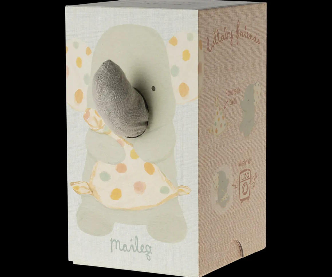 Maileg Lullaby friends, Elefant - Grå Shop
