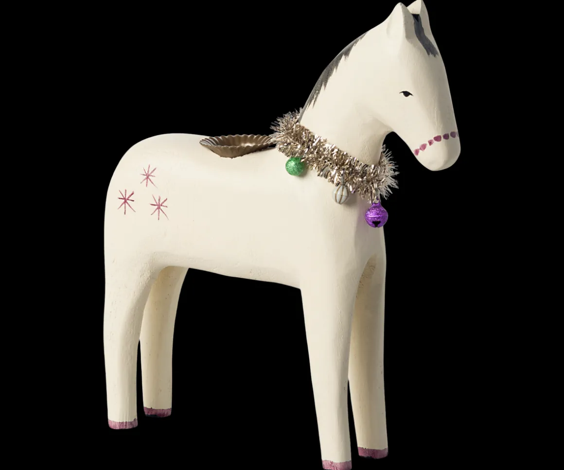 Maileg Lysestage, Hest, Træ, Stor Cheap