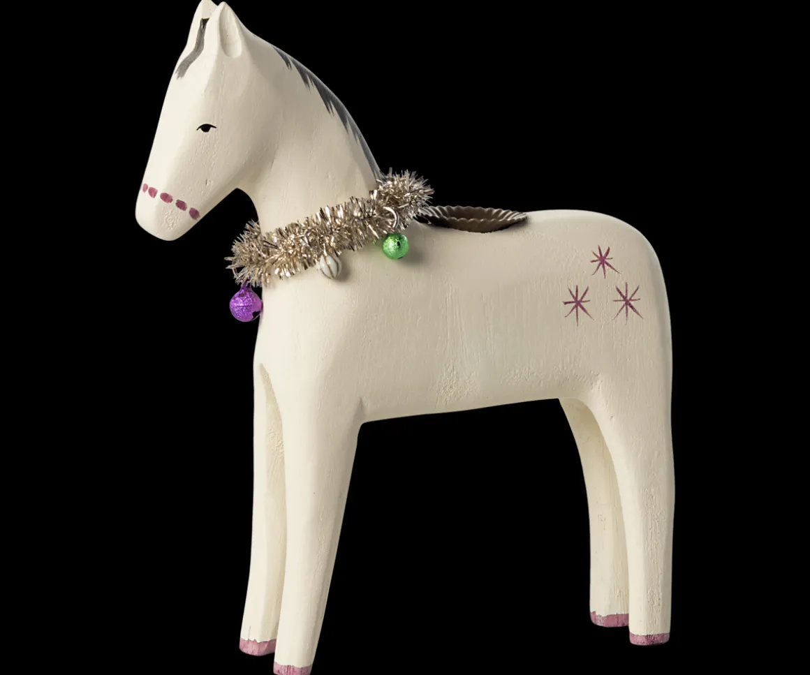 Maileg Lysestage, Hest, Træ, Stor Cheap
