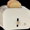 Maileg Miniature brødrister med brød - Råhvid New