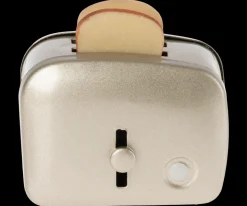 Maileg Miniature brødrister med brød - Sølv Clearance