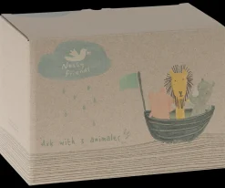 Maileg Noah`s Ark med 3 mini dyr New