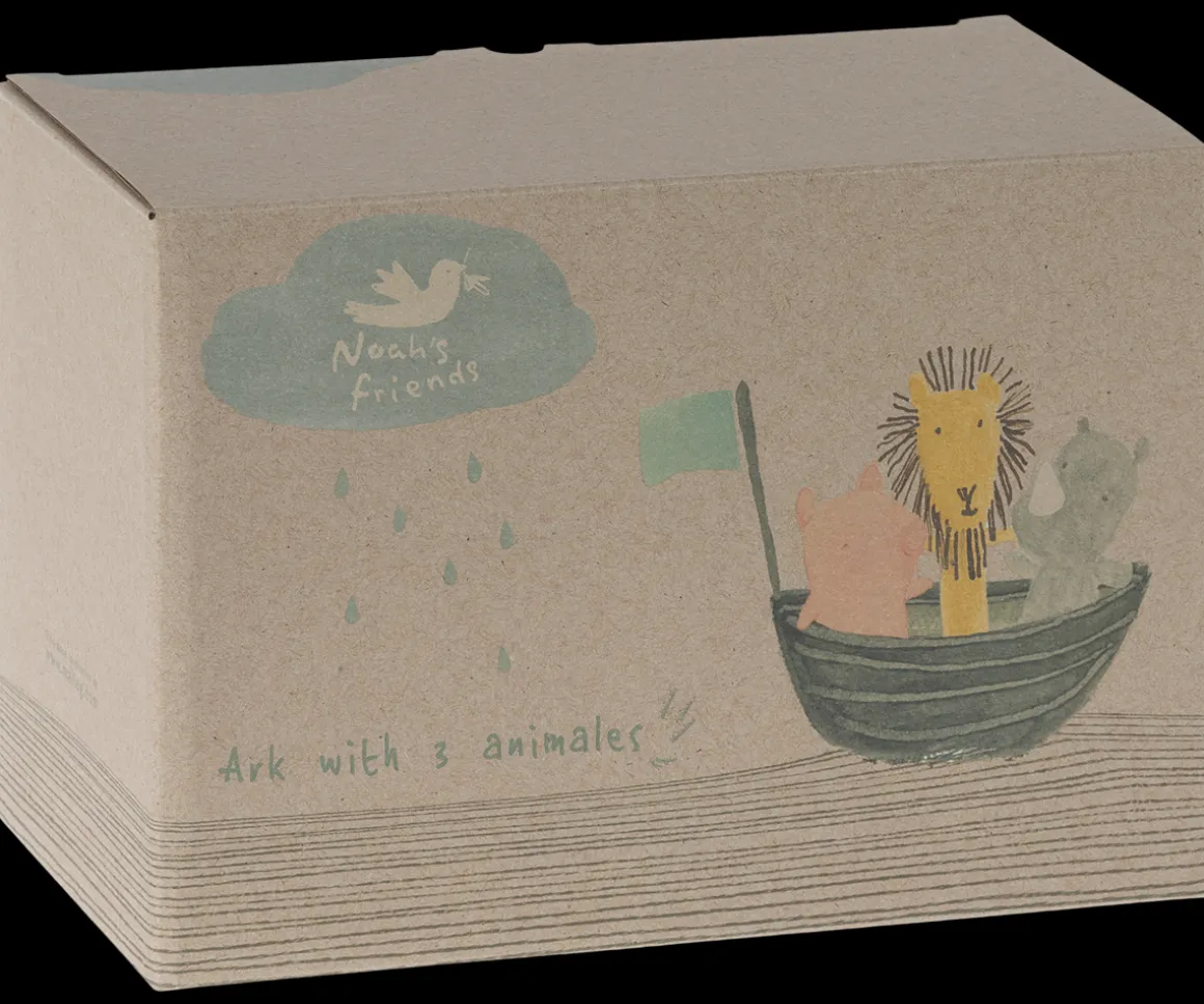 Maileg Noah`s Ark med 3 mini dyr New