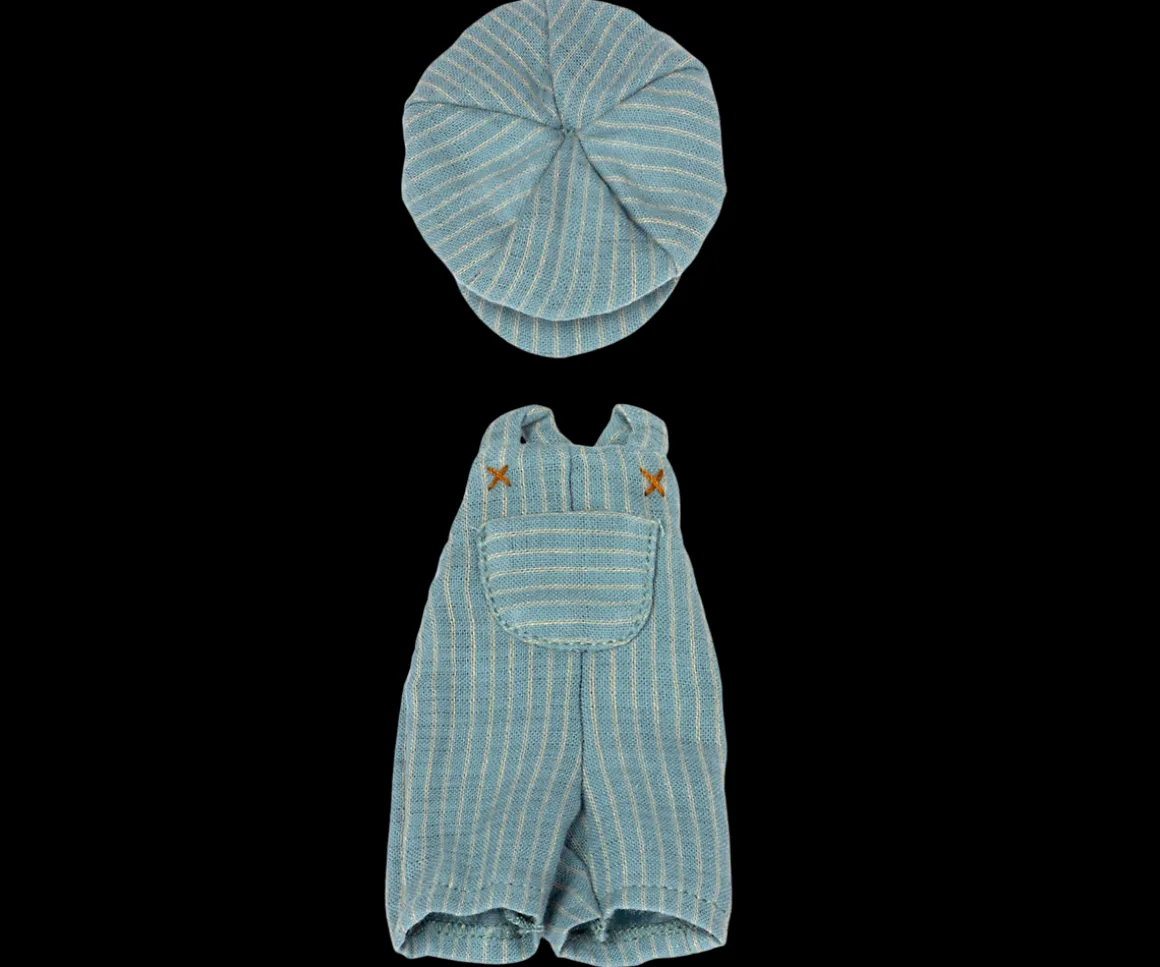 Maileg Overall og kasket, Teddy junior Shop