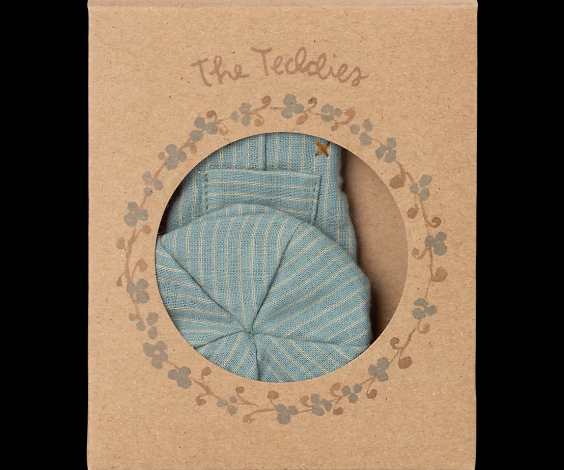 Maileg Overall og kasket, Teddy junior Shop