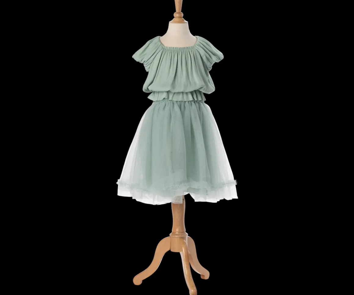 Maileg Prinsesse tyl nederdel, 6-8 år - Mint Hot