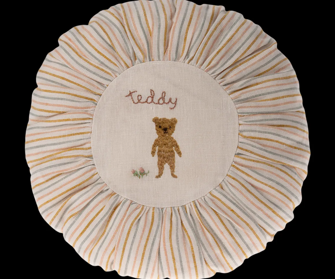 Maileg Pude, Rund, Small - Teddy, stribet Fashion