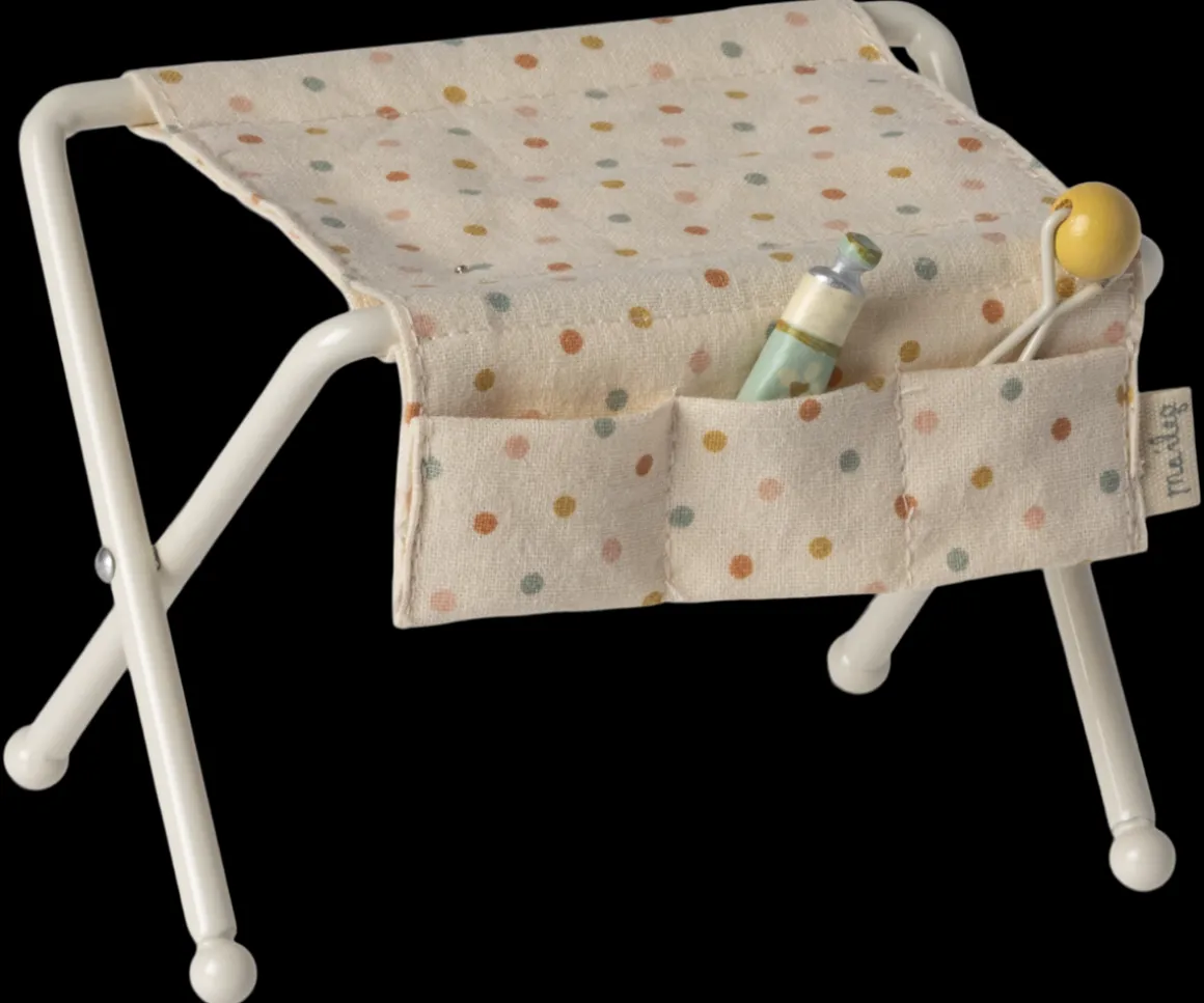 Maileg Puslebord, Baby mus - Råhvid Outlet