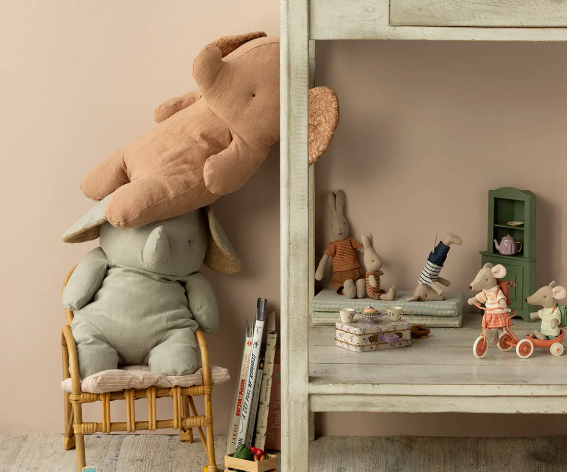 Maileg Safari friends, Stor elefant - Grå Shop