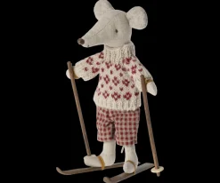 Maileg Ski og skistave, Mor & Far mus Cheap