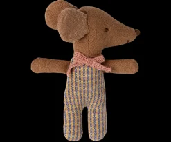 Maileg Sove/vågen baby mus i tændstikæske - Rosa Sale