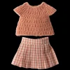 Maileg Strikket bluse og nederdel, Str. 3 Flash Sale