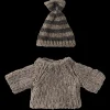 Maileg Strikket sweater og hue, Mus, Storebror Fashion