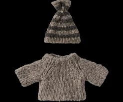 Maileg Strikket sweater og hue, Mus, Storebror Fashion