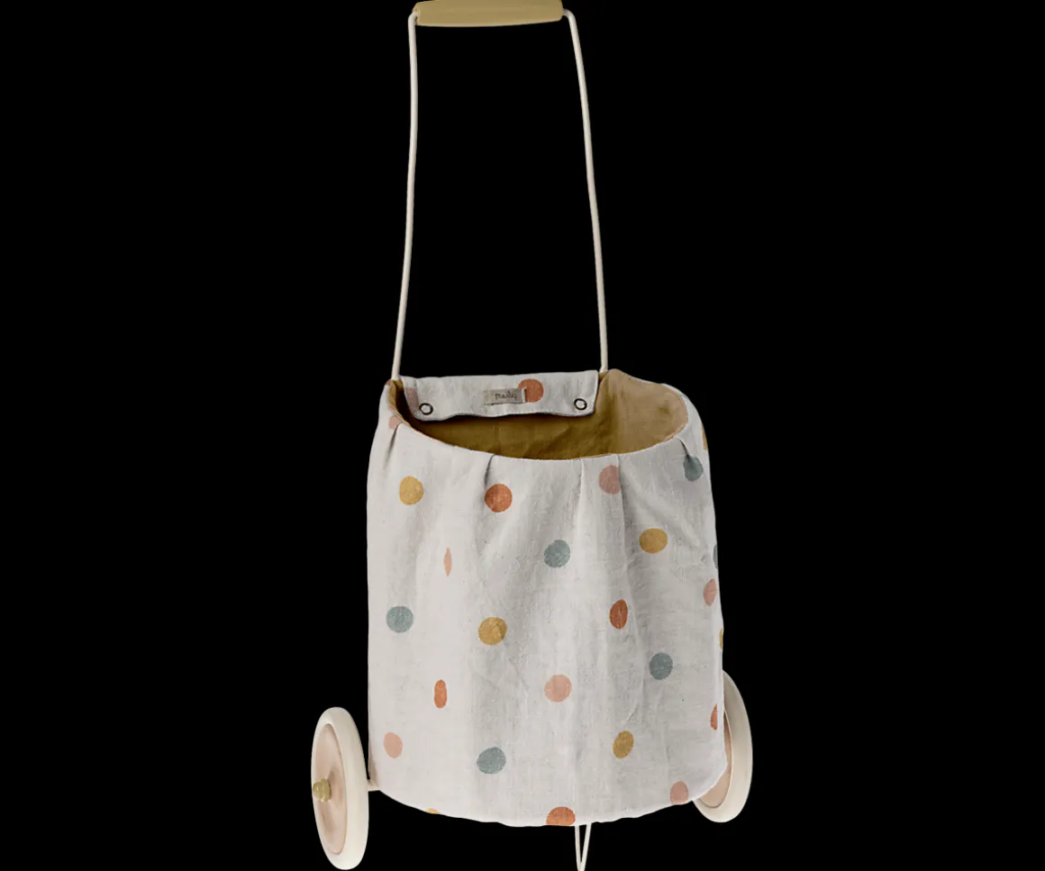 Maileg Trolley, Multi prikker - Gul Best